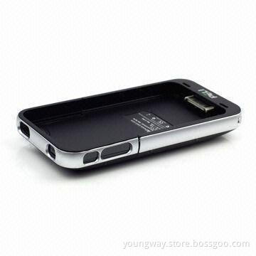 Rechargeable Battery for iPhone 4, Playback Time up Additional 36 hours, Sized 129 x 65 x 17mm